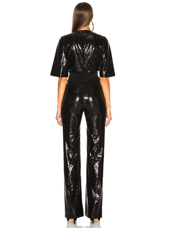 GALVAN Galaxy Jumpsuit in Black FWRD
