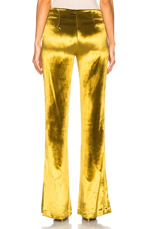 mustard velvet pants