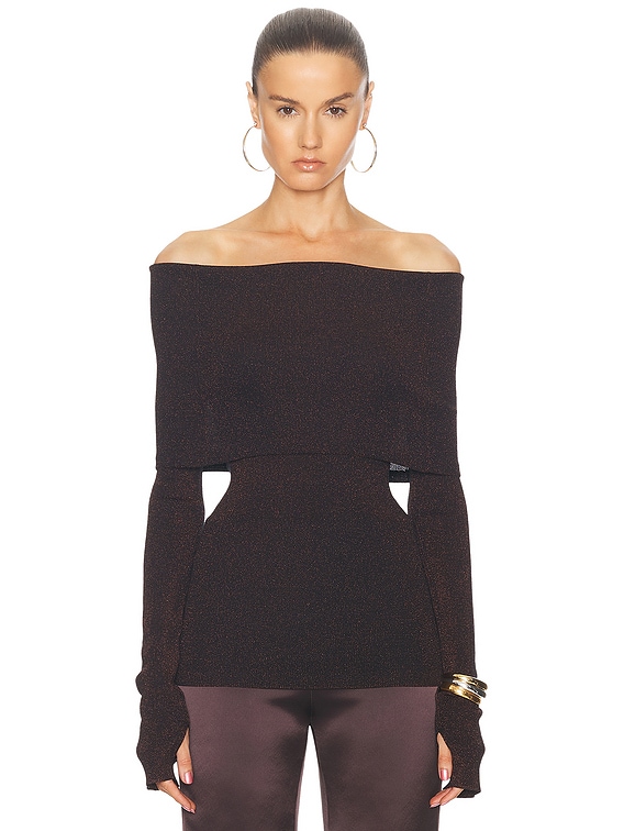 sheller シェリエ　off shoulder jacket tops shellerシェリエ off shoulder jacket tops