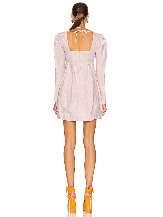 残りわずか●GANNI●デニムミニドレス●超キュート GANNI（ガニー）の「GANNI/ガニー TINT DENIM MINI DRESS