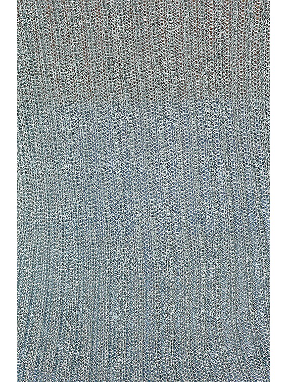 Ganni Metallic Knit Top in Heather | FWRD