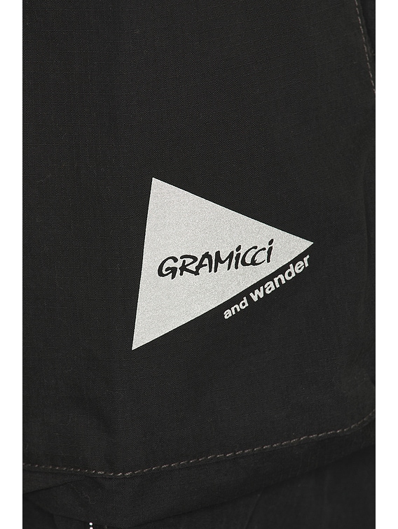 Gramicci x and wander Military Wide Pant in Black | FWRD