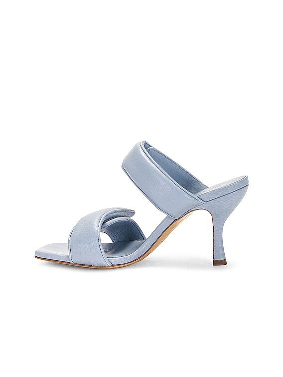 GIA BORGHINI x Pernille Teisbaek Leather Mule in Ice Blue | FWRD