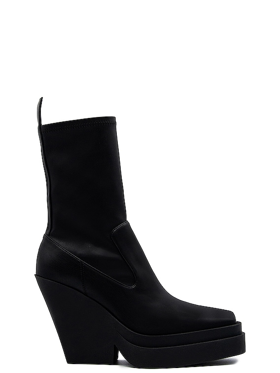GIA BORGHINI Texan Ankle Boot in Black | FWRD