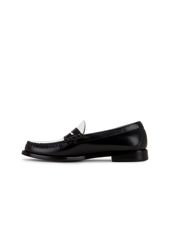 G.H.BASS Larson Weejun in Black , White | FWRD
