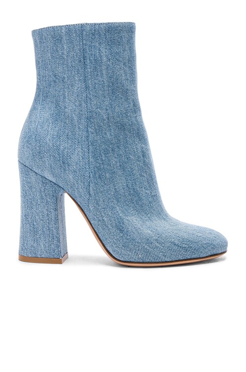 gianvito rossi denim booties