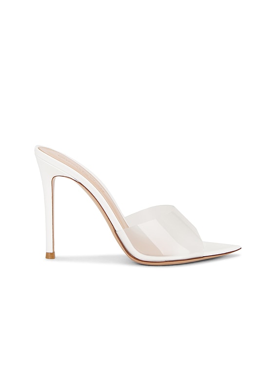 Gianvito Rossi PLEXY ミュール - Transparent White | FWRD