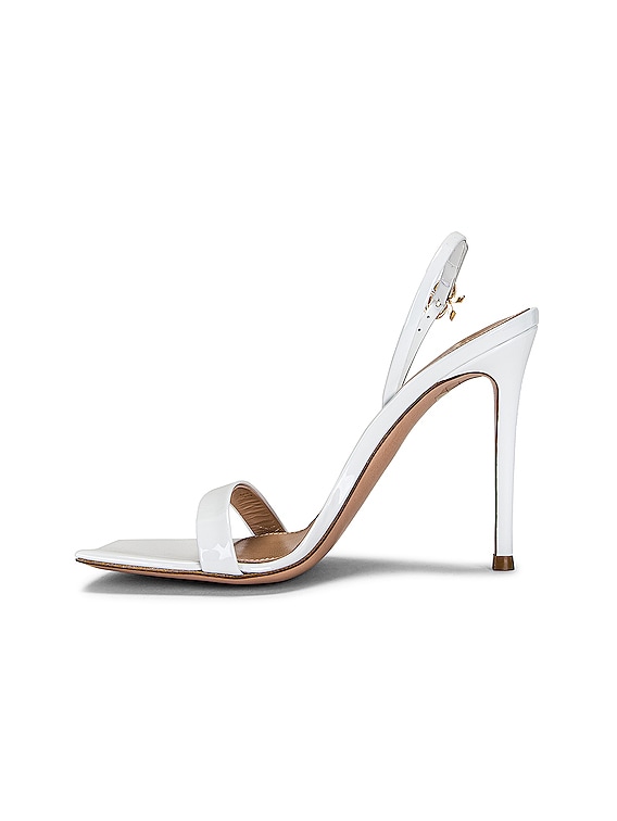 White ribbon online sandals