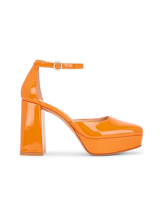 Sergio Rossi 95mm open-toe slip-on sandals - Orange