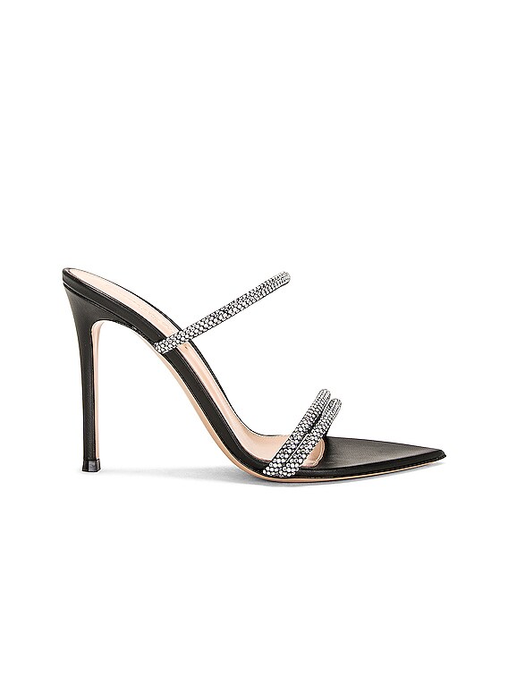 Gianvito Rossi サンダル - Black & Crystal | FWRD