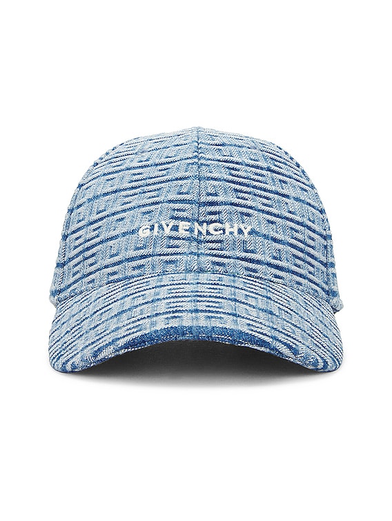 Givenchy Givenchy Embroidered Logo Denim Curved Cap in Light