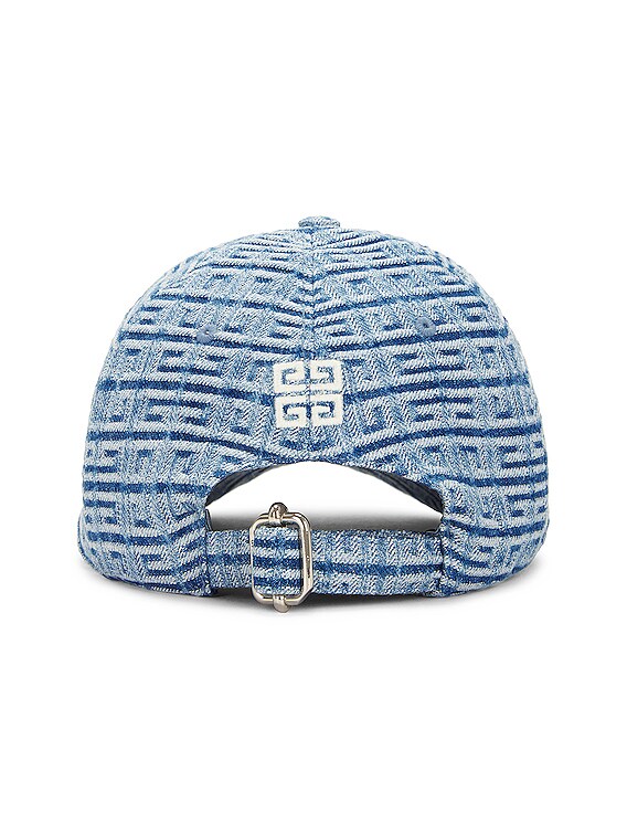 Givenchy Givenchy Embroidered Logo Denim Curved Cap in Light