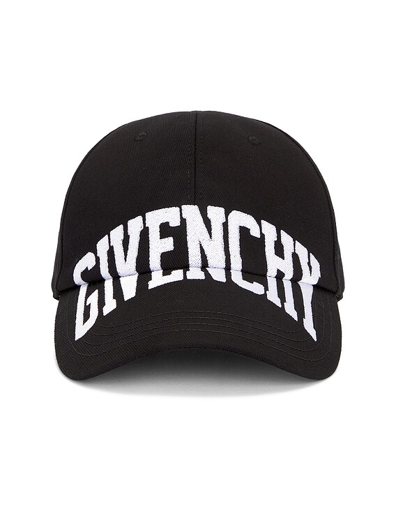 ハット GIVENCHY 'Curved' cap Givenchy Curved Cap With Embroidered Logo in Black | FWRD