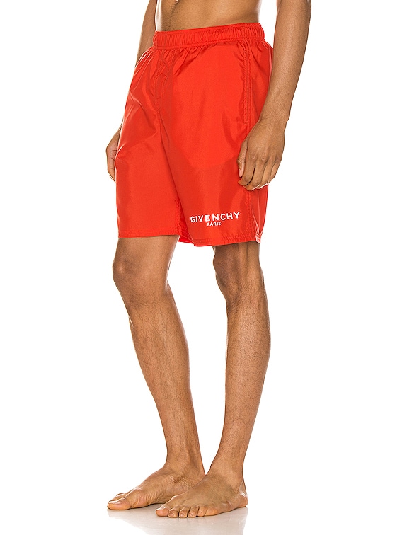 givenchy swim shorts red