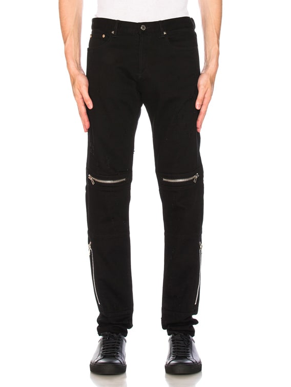 Givenchy Distressed Biker Jeans in 