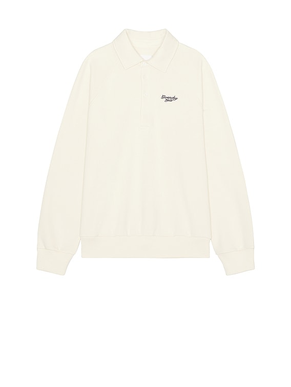 Buttoned Raglan Sweatshirt