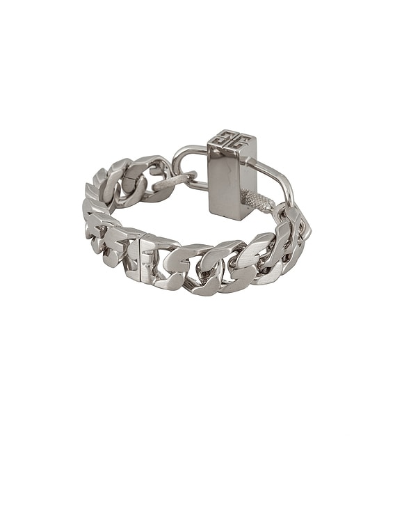 GIVENCHY Gリンクロックフレスレット BF20B7F003 040 Givenchy G Chain Lock Bracelet in Silvery | FWRD
