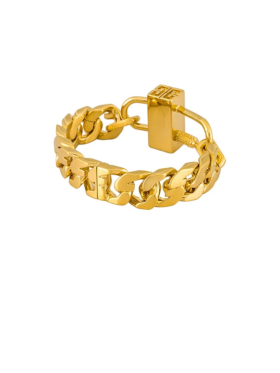 Givenchy G Chain Lock Bracelet in Golden Yellow | FWRD
