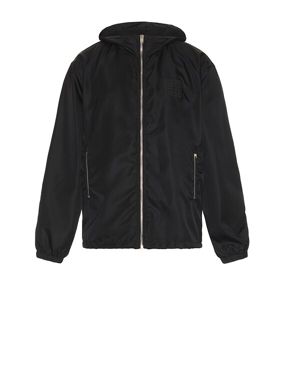 Givenchy 4G Jacquard Windbreaker Jacket in Black | FWRD Givenchy 4G Jacquard Windbreaker Jacket in Black | FWRD