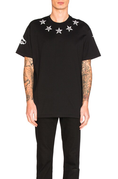GIVENCHY スター Tシャツ ブラック L Givenchy Star Tee in Black | FWRD