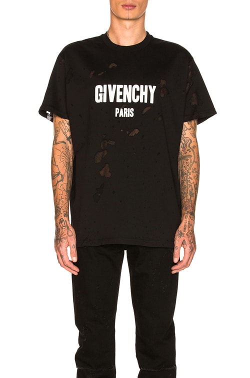 givenchy shirt distressed