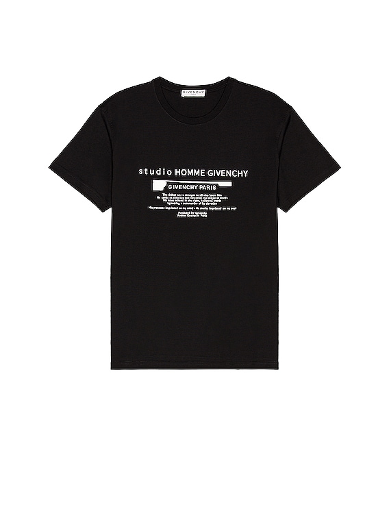 Givenchy Studio Homme Tee in Black | FWRD
