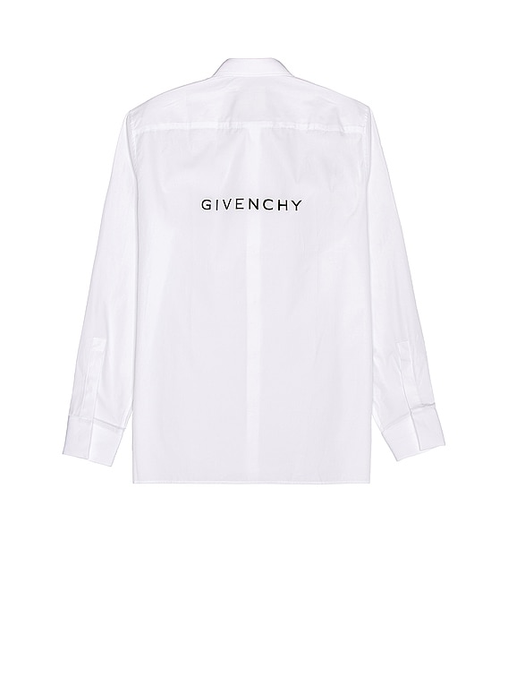 Tシャツ・カットソー GIVENCHY SS25 White poplin oversize shirt (BW61D2G1ZU 100) Givenchy White Poplin Oversize Shirt | italist
