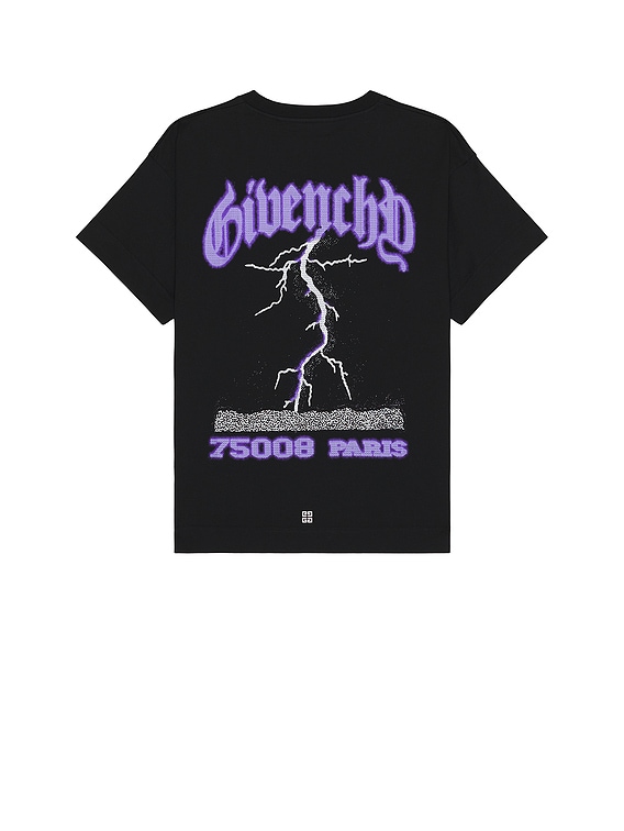 Givenchy Boxy Short Sleeve Tee in Black | FWRD