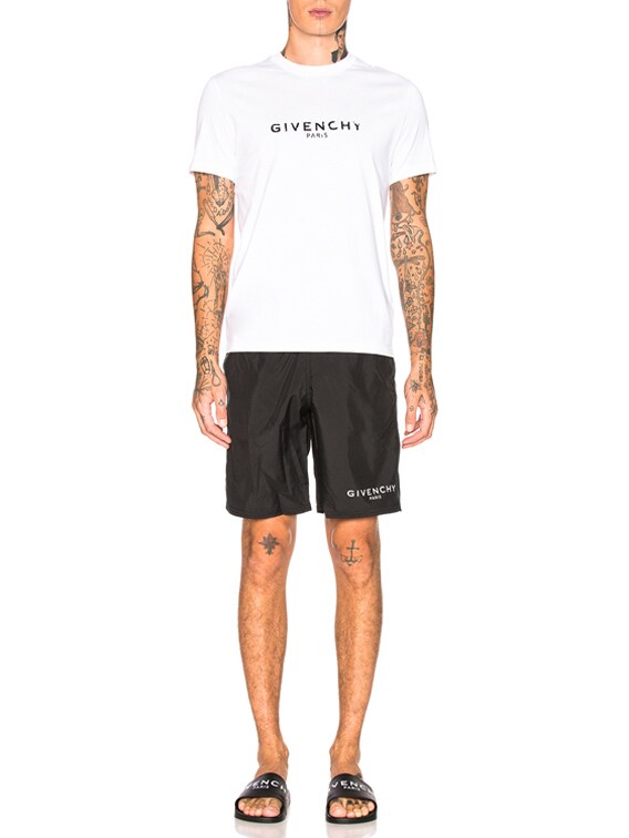 givenchy black swim shorts