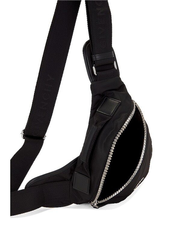 Givenchy G-Zip Triangle Bag in Black | FWRD