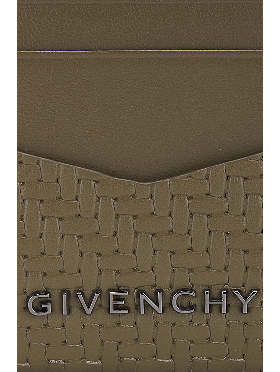 GIVENCHY 2X3 CC CARD HOLDER BK6099K1MM カードケース GIVENCHY card holder in crackled leather in - black/grey