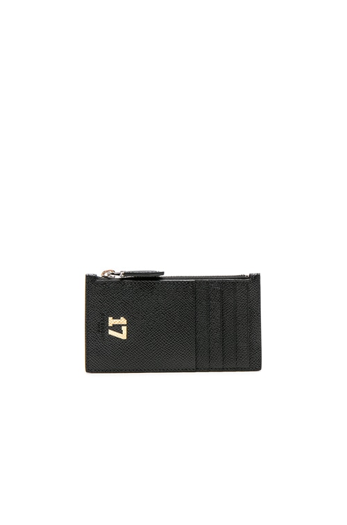 Givenchy 17 Zip Card Holder in Black | FWRD