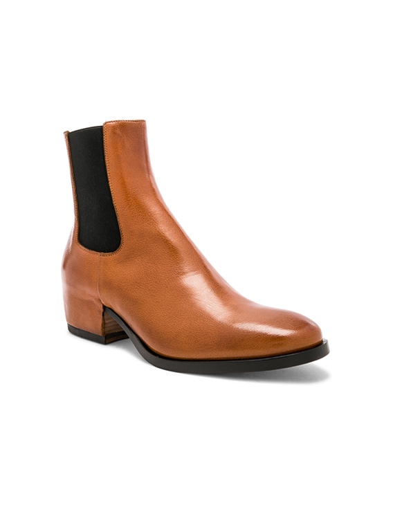 cuban heel chelsea boots