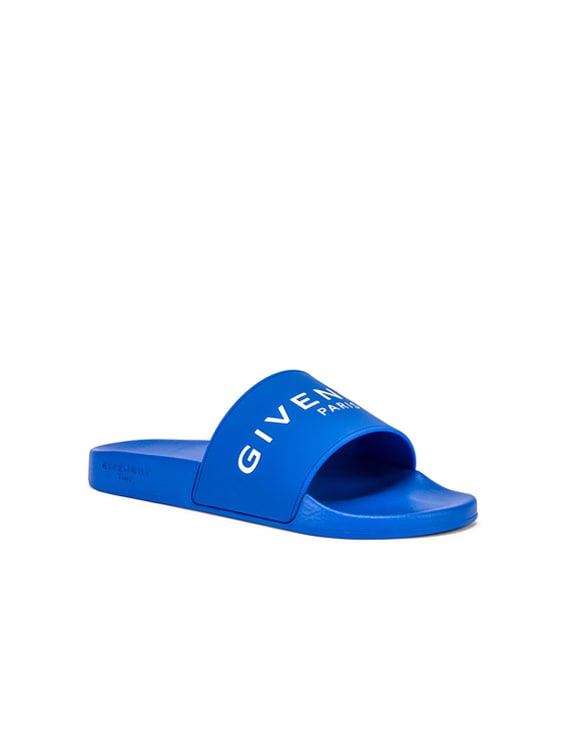 Givenchy Slide Sandals in Electric Blue 