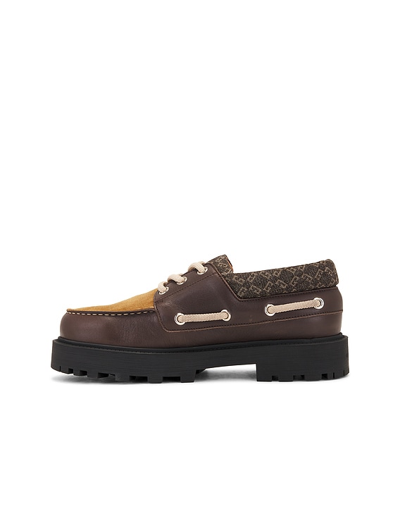 Givenchy Storm Boat Shoe in Chocolate | FWRD