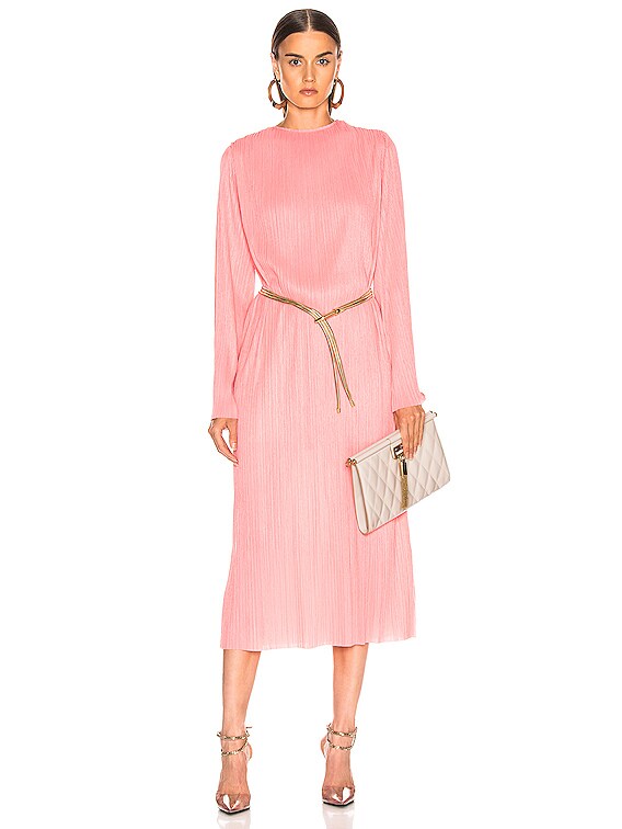 ワンピース GIVENCHY Pink Viscose Dress Givenchy Asymmetric Midi Dress | Pink | FARFETCH