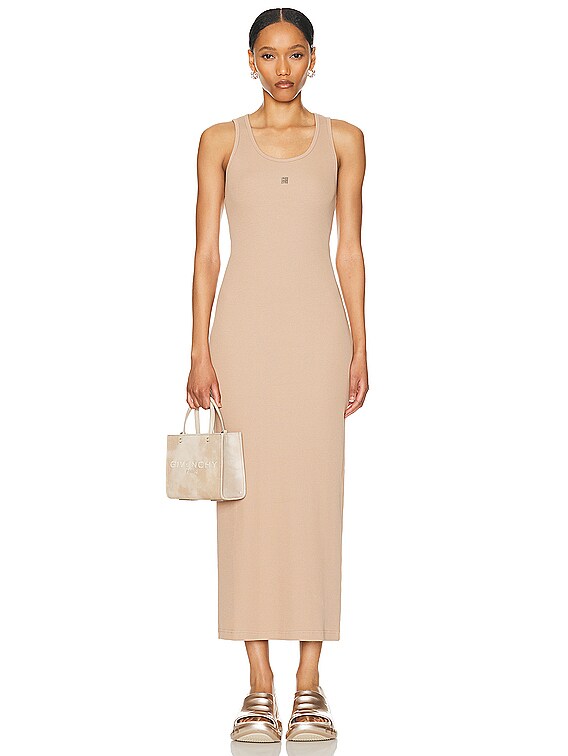 Givenchy Rib Tank Dress in Beige Cappuccino | FWRD