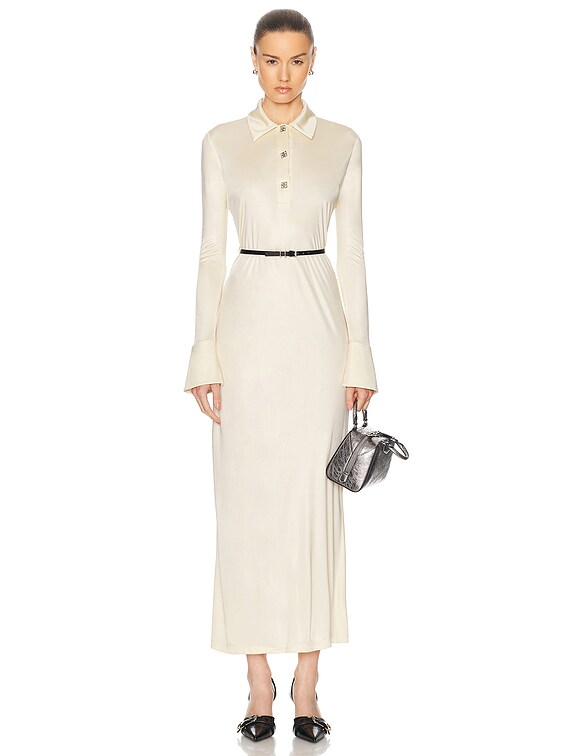 Givenchy Belted Maxi Dress in Ivory | FWRD