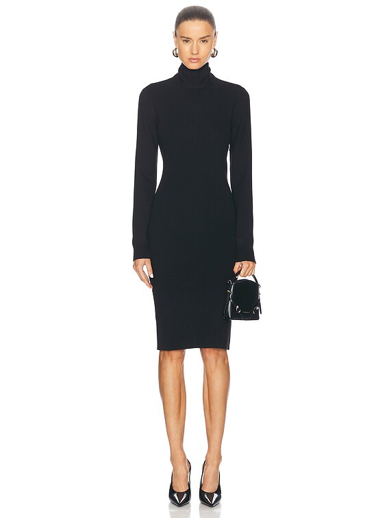 Givenchy Backless Long Sleeve Dress in Black | FWRD