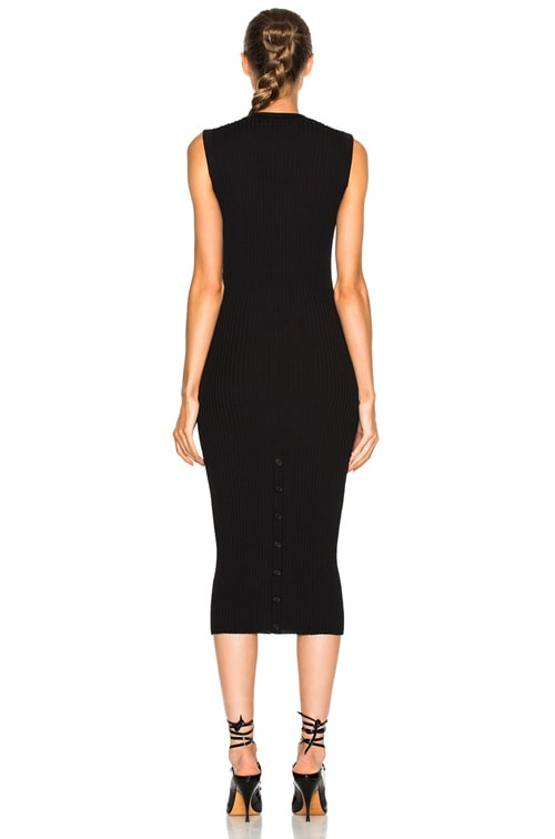 ワンピース GIVENCHY RIBBED DRESS Beige Embellished ribbed stretch-cotton midi dress