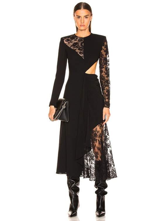 Givenchy Lace Dress in Black | FWRD