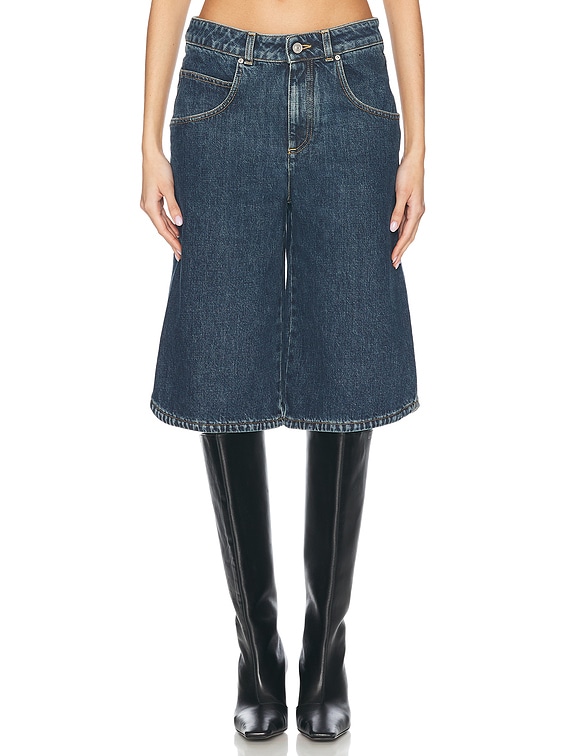 ショートパンツ GIVENCHY Women Shorts  Burmudas BW51555YCA420 BLUE Blue denim bermuda shorts – Daniello.com