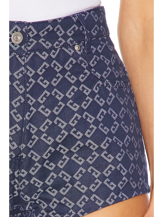 Monogram Denim Short