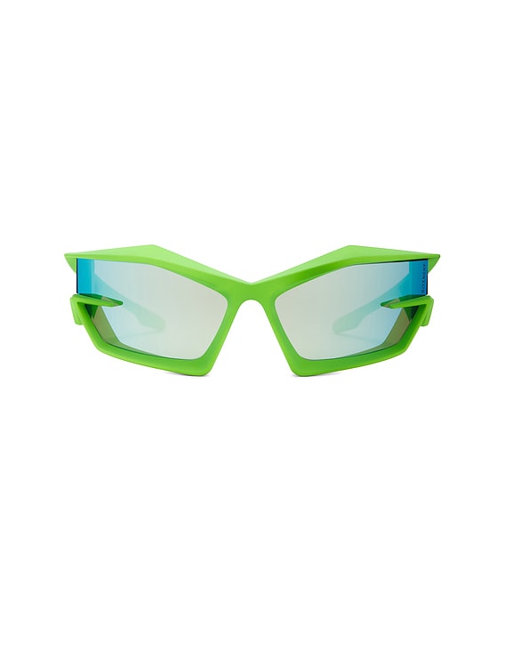 Givenchy Giv Cut Sunglasses in Matte Light Green & Smoke