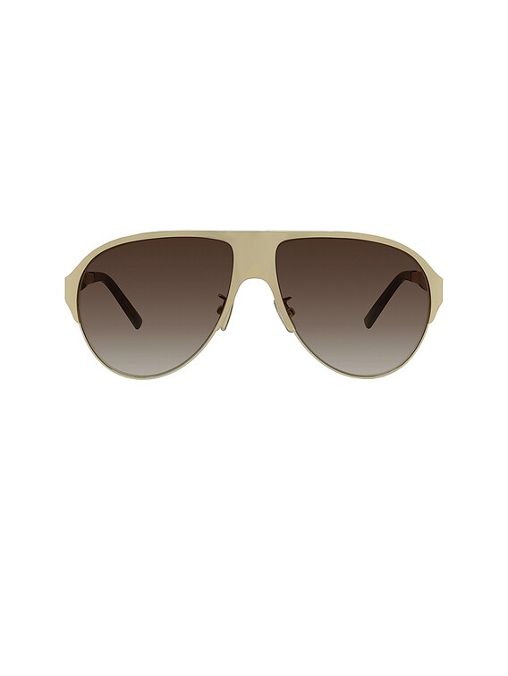 Givenchy Sunglasses in Gold & Gradient Brown | FWRD display picture 2