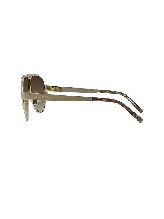 Givenchy Sunglasses in Gold & Gradient Brown | FWRD display picture 2