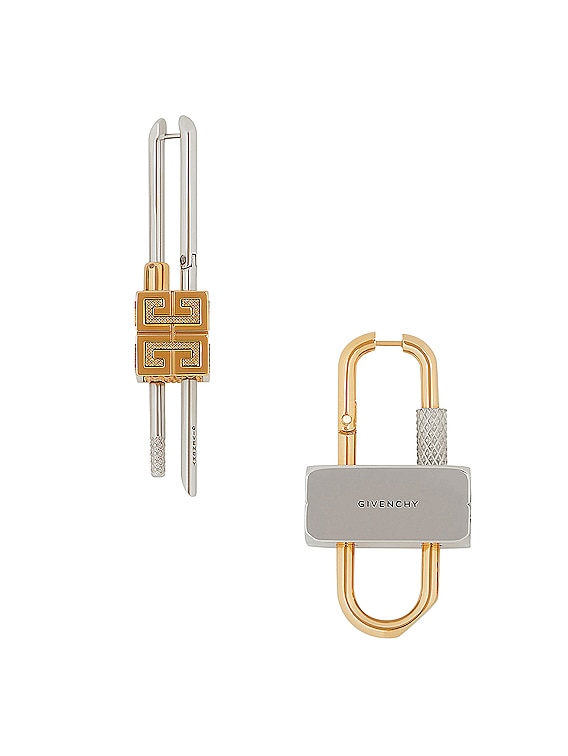 Givenchy Lock Earrings in Gold | FWRD