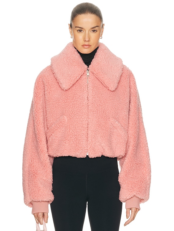 Givenchy Faux Fur Bomber Jacket in Light Pink | FWRD