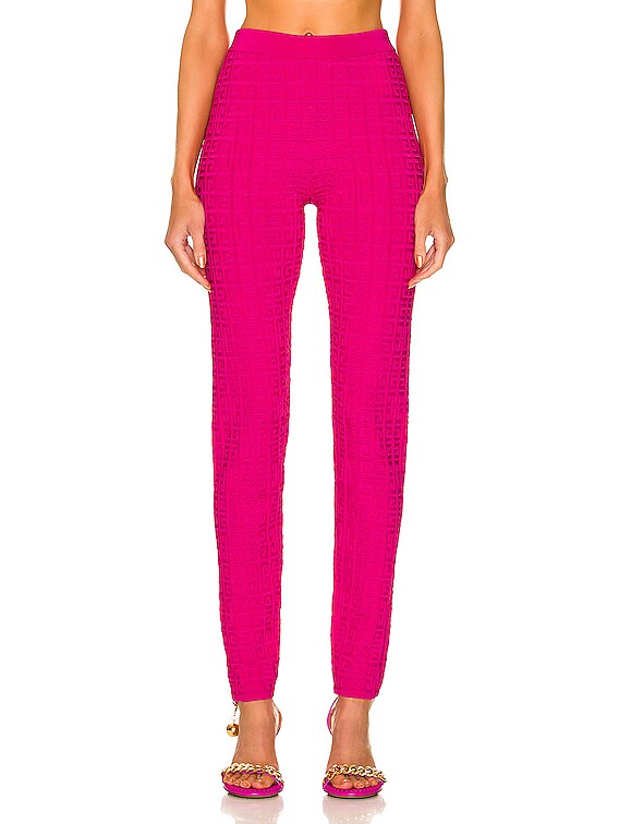 Givenchy Stretch Monogram All Over Legging in Fuchsia