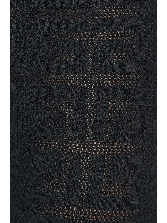 Givenchy Lace Monogram Stretch Legging In Nero